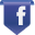 facebook  social media icon shaped like flag
